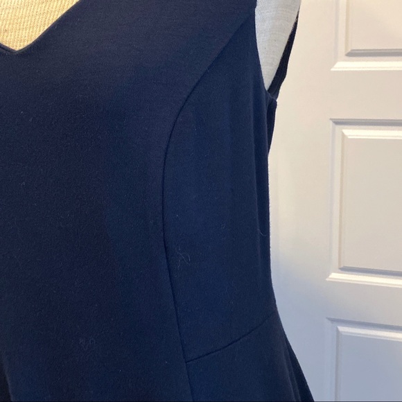 Dex Navy Blue V-neck Slip on Sleeveless Dress - Picture 5 of 10